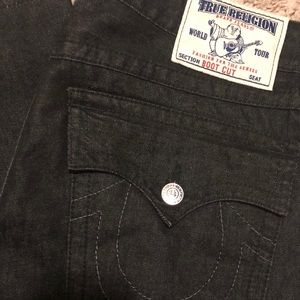 Men’s True Religion Boot Cut Black Rinse Jeans